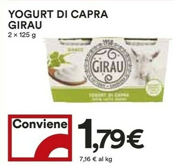 Coop Girau Yogurt Di Capra offerta