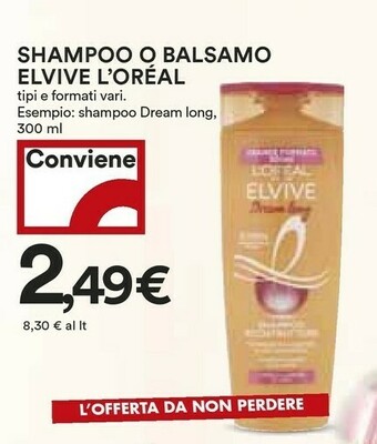 Coop L'Oreal Shampoo offerta