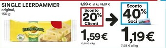 Coop Leerdammer Original 150 G(ml) offerta