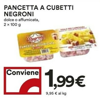 Coop Negroni Pancetta Affumicata A Cubetti offerta