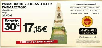 Coop Parmareggio Parmigiano Reggiano Dop offerta