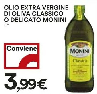 Coop Monini Olio Extravergine Di Oliva Classico 1000 G(ml) offerta