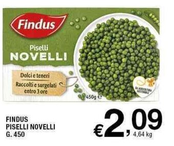 Sigma Findus Piselli Novelli g.450 offerta