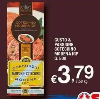 Sigma Gusto & Passione Cotechino Modena IGP g.500 offerta