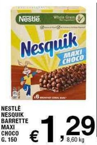 Sigma Nestlè Nesquik Barrette Maxi Choco g.150 offerta