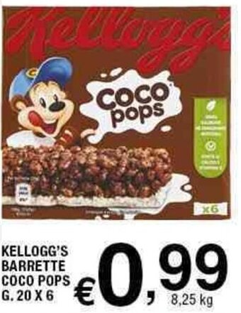 Sigma Kellogg's Barrette Coco Pops g.20 x 6 offerta