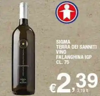 Sigma Sigma Terra Dei Sanniti Vino Falanghina IGP cl. 75 offerta