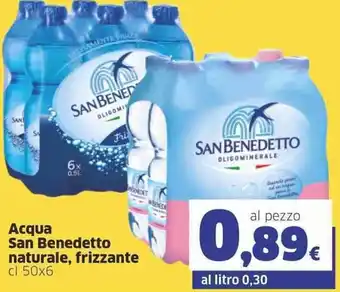 Sigma San Benedetto Acqua Naturale, Frizzante cl 50x6 offerta