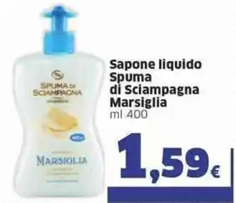 Sigma Spuma di Sciampagna Marsiglia Sapone Liquido ml 400 offerta