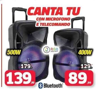 Canta Tu Con Microfono e Telecomando 400W