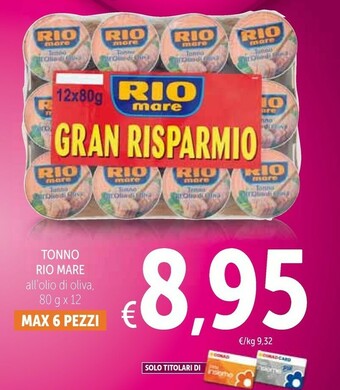 Conad Rio Mare Tonno All'Olio Di Oliva offerta