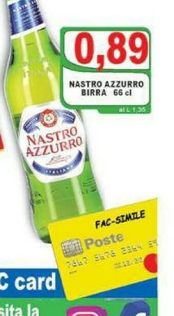 Gros Nastro Azzurro Birra offerta