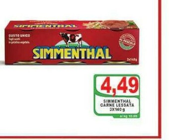 Gros Simmenthal Carne in scatola offerta