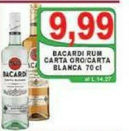 Gros Bacardi Rum offerta