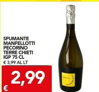 TuoDi Spumante Manfellotti Pecorino Terre Chieti IGP offerta