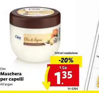 Lidl Maschera capelli offerta