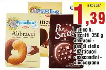 Mulino Bianco Abbracci Biscotti 350g - Pan di Stelle - Batticuori - Nascondini - Cioccograno