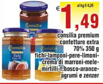 Idromarket Consilia Premium confetture extra 70% 350g offerta