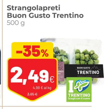 Coop Strangolapreti Buon Gusto Trentino 500 g offerta