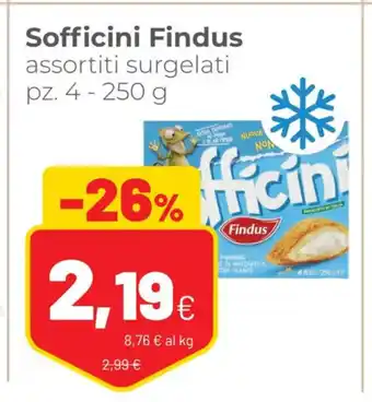 Coop Findus Sofficini assortiti surgelati 4 pz - 250 g offerta