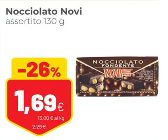 Coop Nocciolato Novi assortito 130 g offerta