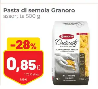 Coop Pasta di semola Granoro assortita 500 g offerta