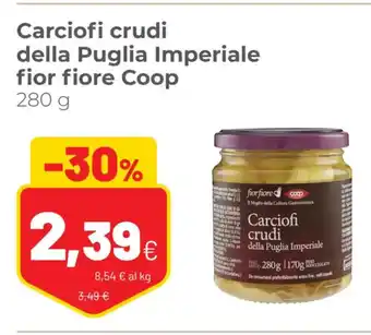Coop Carciofi crudi della Puglia Imperiale fior fiore Coop 280 g offerta