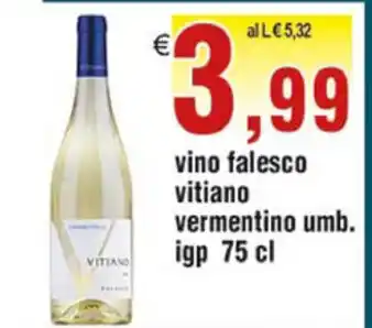 Vitiano Vermentino Umb. Falesco vino igp 75cl