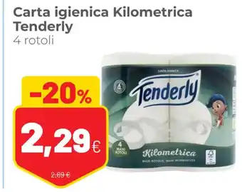Coop Tenderly Carta Igienica Kilometrica 4 Rotoli offerta