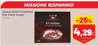 Coop Cioccolatini Cremino fior fiore Coop 162 g offerta