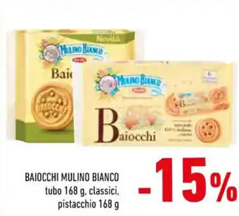 Conad Mulino Bianco Baiocchi Tubo 168 g, Classici, Pistacchio 168 g offerta