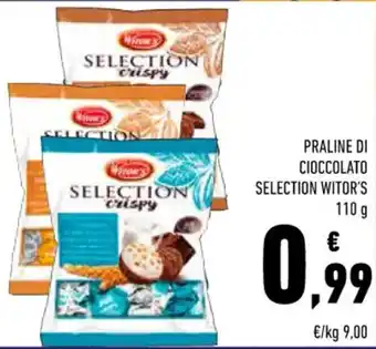 Conad Witor's Selection Praline di Cioccolato 110 g offerta