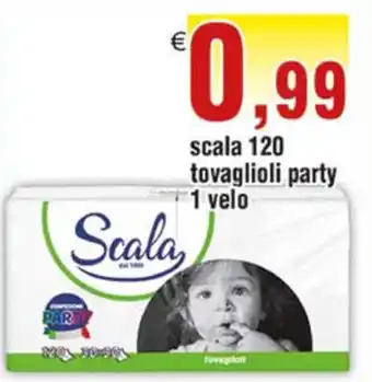 Idromarket Scala 120 tovaglioli party 1 velo offerta