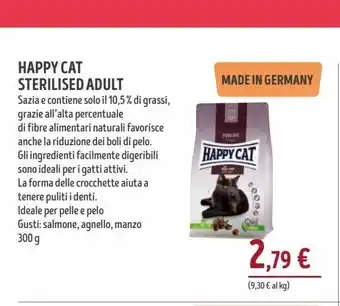 Il Gigante Happy cat sterilised adult offerta