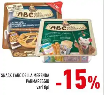 Conad Parmareggio Snack L'ABC Della Merenda offerta
