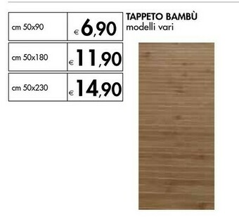 Bennet Tappeto Bambu offerta