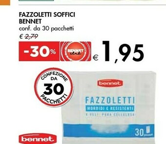 Bennet Benent Fazzoletti Soffici offerta