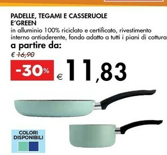 Bennet Padelle, Tegami E Casseruole E'green offerta