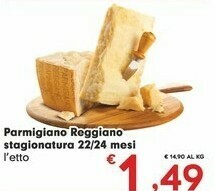 Despar Parmigiano Reggiano Stagionatura 22/24 Mesi offerta