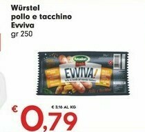 Despar Amadori Wurstel Pollo E Tacchino Evviva offerta