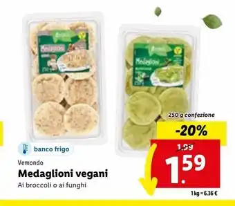 Lidl Medaglioni vegani offerta