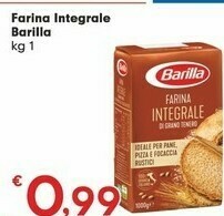 Despar Barilla Barilla - Farina Integrale di Grano Tenero 1000 g(ml) offerta