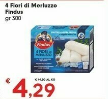 Despar Findus 4 Fiori Di Merluzzo offerta