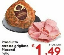 Despar Piacenti Prosciutto Arrosto Grigliato offerta