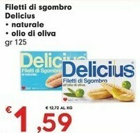 Eurospar Delicius - Filetti Di Sgombro Al Naturale offerta