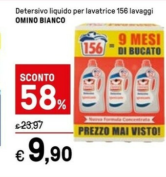 Iper La Grande Omino Bianco Detersivo Liquido Per Lavatrice offerta