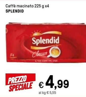 Iper La Grande Splendid Caffe Macinato 225g offerta