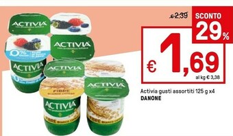 Iper La Grande Danone Activia 0% Grassi offerta
