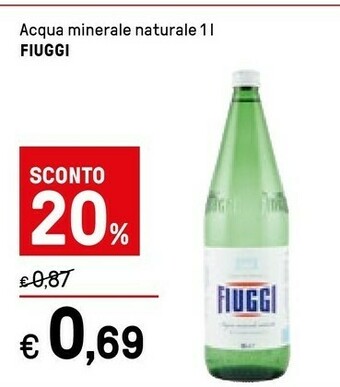 Iper La Grande Fiuggi Acqua Minerale Naturale 1000 Ml offerta
