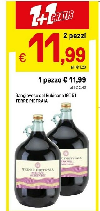 Iper La Grande Terre Pietraia Sangiovese Del Rubicone Igt offerta